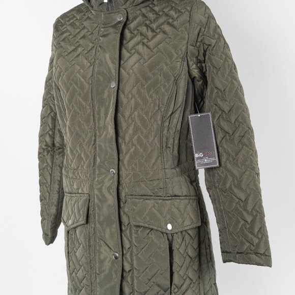 NWT Olive Quilted Anorak  - S - Picture 4 of 8